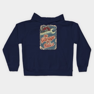 My Garage My Rules Kids Hoodie